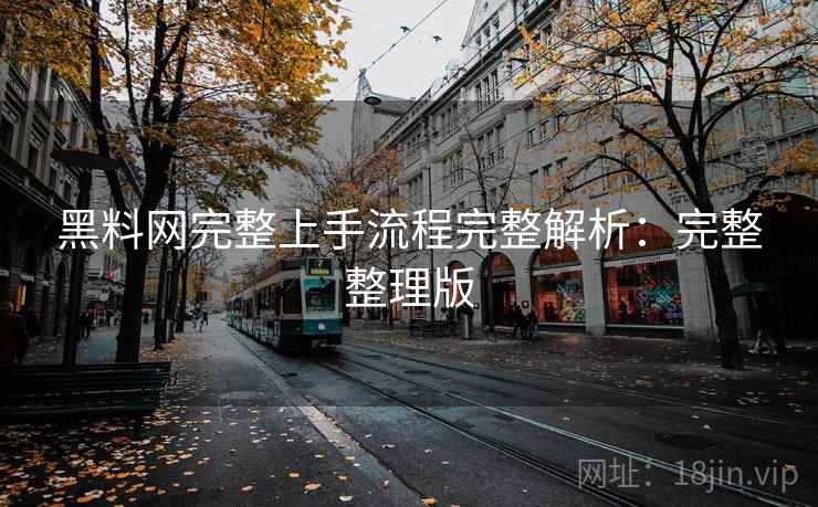 黑料网完整上手流程完整解析：完整整理版